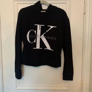Calvin Klein Semi-Cropped Hoodie Sweatshirt